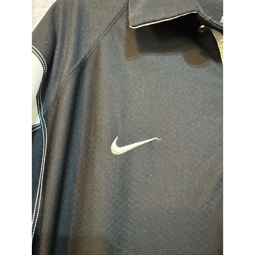 Nike Missouri Tigers Polo Shirt Mens Golf Sz XL Dri Fit Black & White